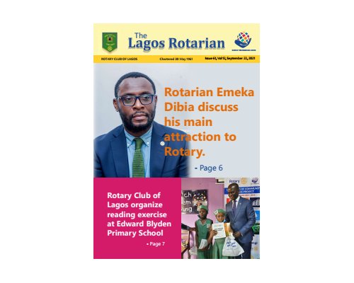 Lagos Rotarian Issue 61 Volume 12 Sept 22 2021