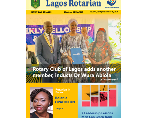 Lagos Rotarian Issue 61 Volume 19 Nov 10 2021