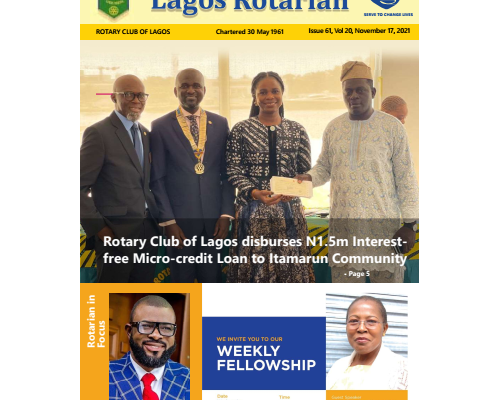 Lagos Rotarian Issue 61 Volume 20 Nov 17 2021