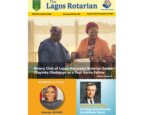 Lagos Rotarian Issue 61 Volume 21 Nov 24 2021