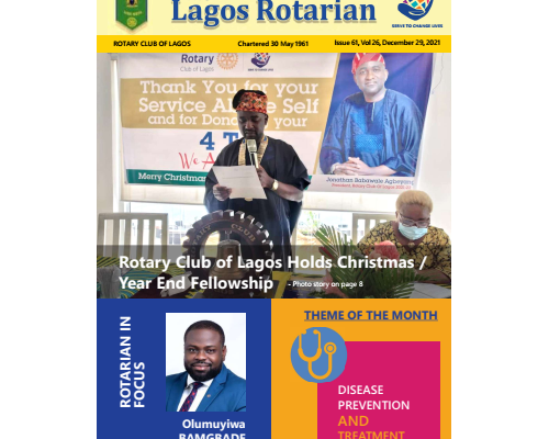 Lagos Rotarian Issue 61 Volume 26 Dec 29 2021