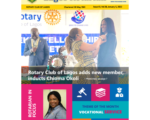 Lagos Rotarian Issue 61 Volume 28 Jan 5 2022