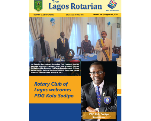 Lagos Rotarian Issue 61 Volume 5 Aug 4 2021