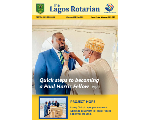 Lagos Rotarian Issue 61 Volume 7 Aug 18 2021