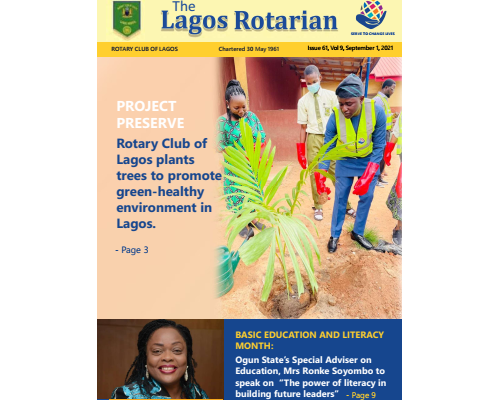 Lagos Rotarian Issue 61 Volume 9 Aug 11 2021